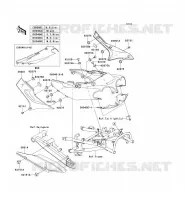 CACHE LAT&Eacute;RAL/GARDE CHAINE pour Kawasaki ZZR1200 2003