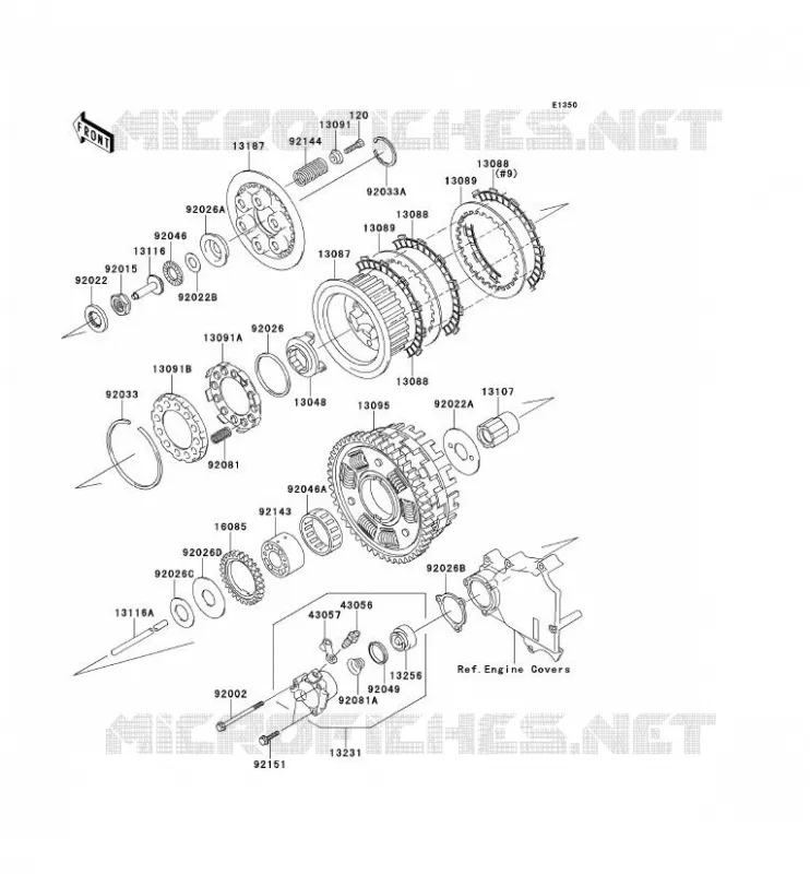 EMBRAYAGE Kawasaki MOTOS 1200 2003 ZZR1200  ZX1200-C2H