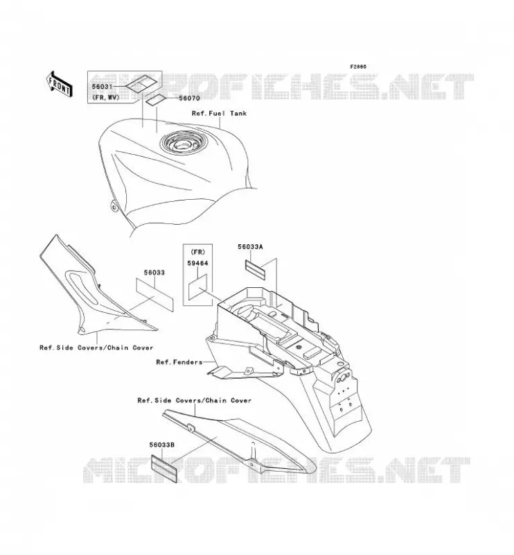 LABEL Kawasaki MOTOS 1200 2003 ZZR1200  ZX1200-C2H