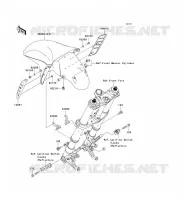 GARDE BOUE AVANT pour Kawasaki ZZR1400 2006