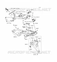 GARDE BOUE ARRI&Egrave;RE pour Kawasaki ZZR1400 2006