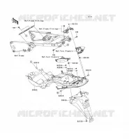 GARDE BOUE ARRI&Egrave;RE pour Kawasaki ZZR1400 2006