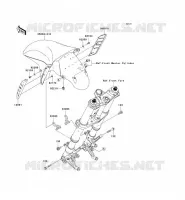 GARDE BOUE AVANT pour Kawasaki ZZR1400 2006