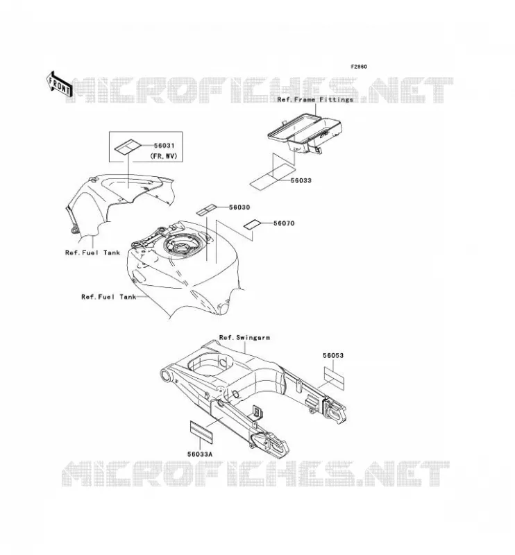 LABEL Kawasaki MOTOS 1400 2006 ZZR1400 ABS  ZX1400B6F