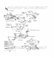CACHE LAT&Eacute;RAL/GARDE CHAINE pour Kawasaki ZZR1400 ABS 2007