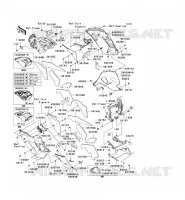 CARENAGE INFERIEUR pour Kawasaki ZZR1400 2009