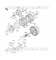 EMBRAYAGE pour Kawasaki ZZR1400 2009