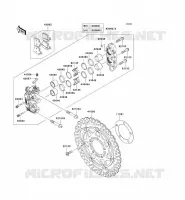 FREIN AVANT pour Kawasaki ZZR1400 2009