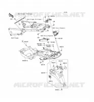 GARDE BOUE ARRI&Egrave;RE pour Kawasaki ZZR1400 2009