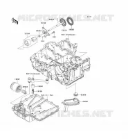 POMPE A HUILE/FILTRE &Agrave; HUILE pour Kawasaki ZZR1400 2009