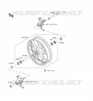 ROUE AVANT pour Kawasaki ZZR1400 2009