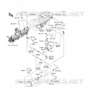 SYSTEME D'EVAPORATION CARBURANT(CA) pour Kawasaki ZZR1400 2009