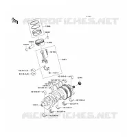 VILEBREQUIN/PISTON pour Kawasaki ZZR1400 2009