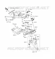 GARDE BOUE ARRI&Egrave;RE pour Kawasaki ZZR1400 2011