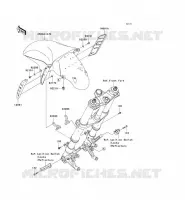 GARDE BOUE AVANT pour Kawasaki ZZR1400 2011