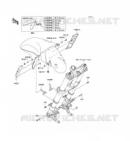 GARDE BOUE AVANT pour Kawasaki ZZR1400 ABS 2010