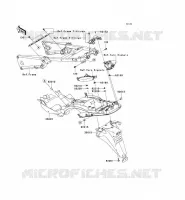 GARDE BOUE ARRI&Egrave;RE pour Kawasaki ZZR1400 ABS 2010