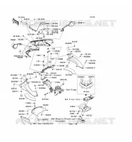 CARENAGE(SUPERIEUR) pour Kawasaki ZZR1400 2013