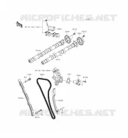 ARBRE A CAME/TENDEUR pour Kawasaki ZZR1400 ABS 2015