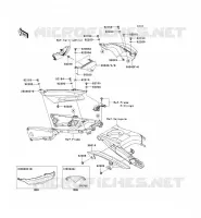 CACHE LAT&Eacute;RAL/GARDE CHAINE pour Kawasaki ZZR1400 ABS 2012