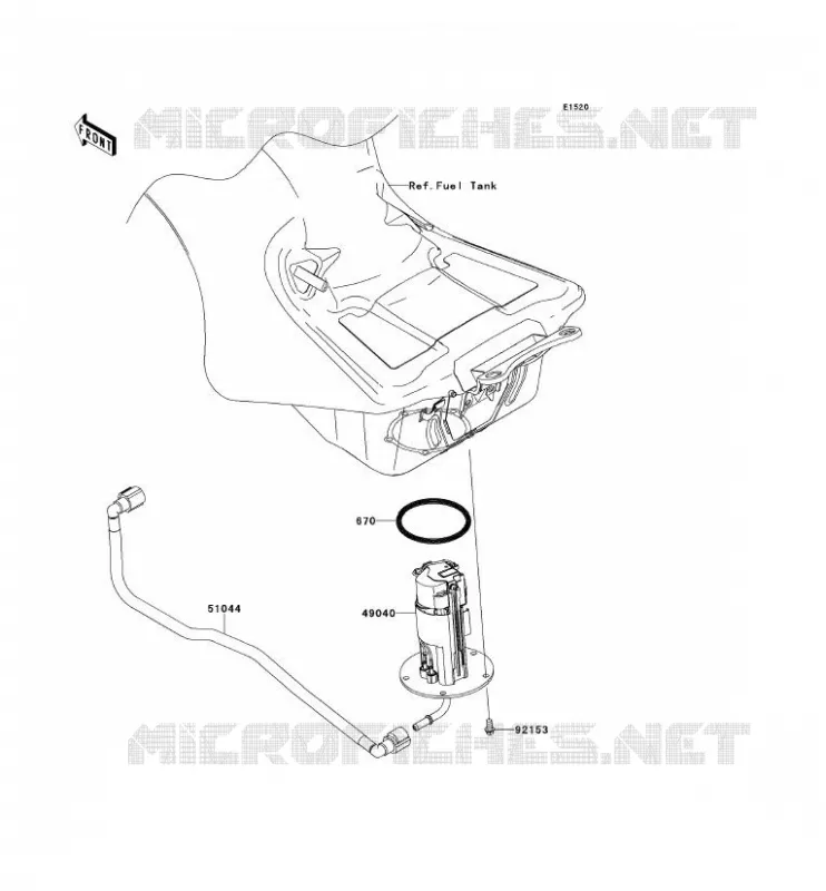 POMPE A ESSENCE Kawasaki MOTOS 1400 2013 ZZR1400 ABS  ZX1400FDF