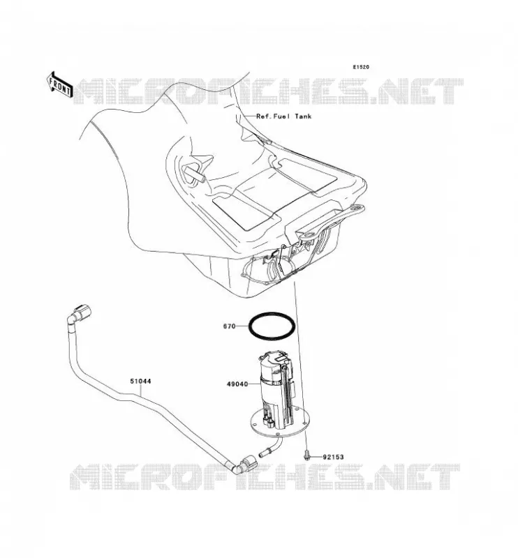 POMPE A ESSENCE Kawasaki MOTOS 1400 2013 ZZR1400 ABS  ZX1400FDF