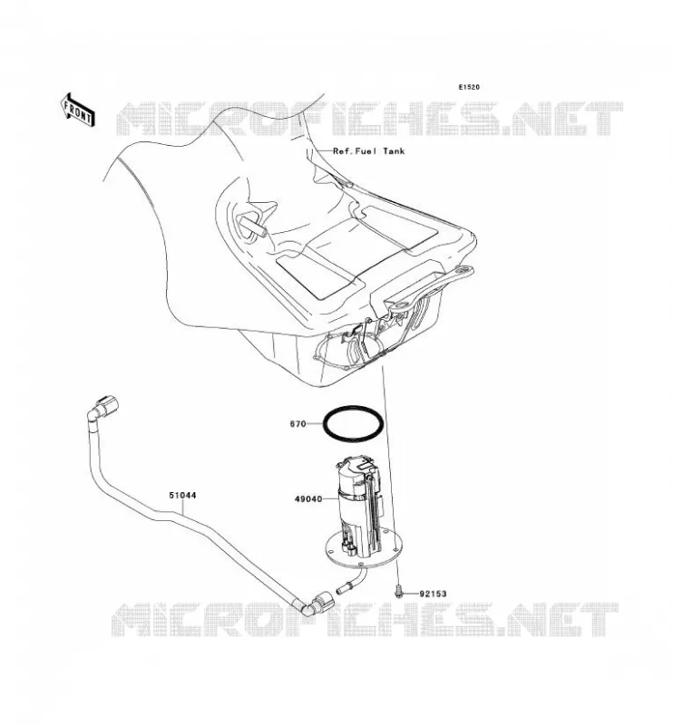 POMPE A ESSENCE Kawasaki MOTOS 1400 2013 ZZR1400 ABS  ZX1400FDFA