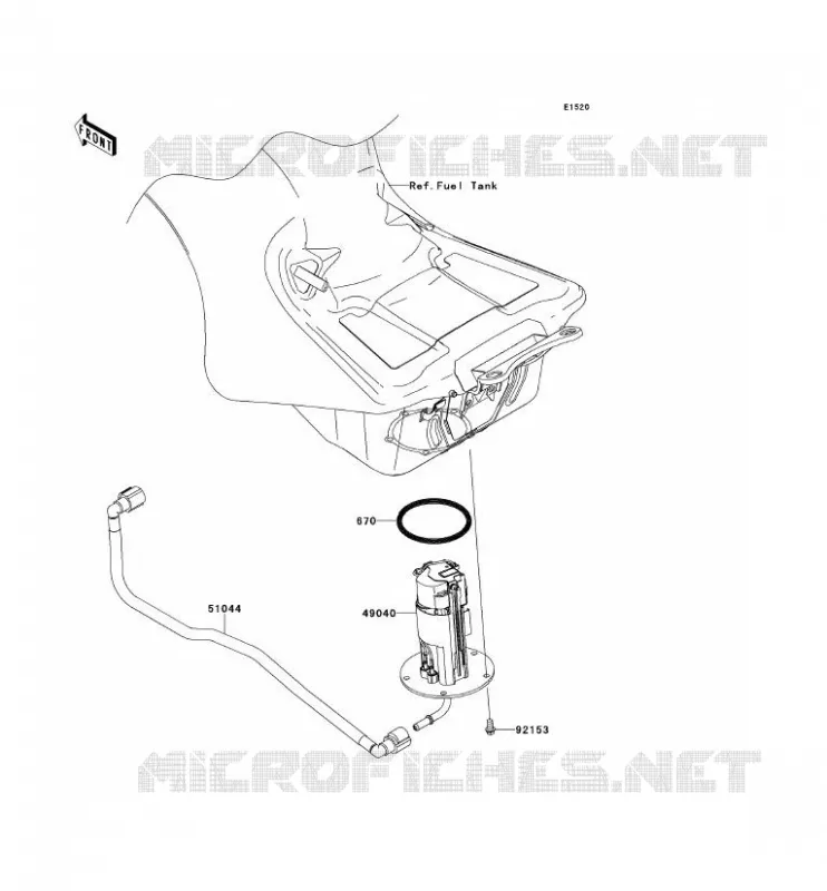 POMPE A ESSENCE Kawasaki MOTOS 1400 2013 ZZR1400 ABS  ZX1400FDFA