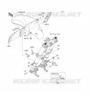 GARDE BOUE AVANT pour Kawasaki ZZR1400 ABS 2014
