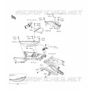 CACHE LAT&Eacute;RAL/GARDE CHAINE pour Kawasaki ZZR1400 ABS 2015