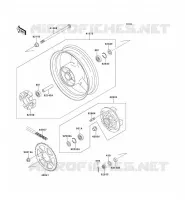 MOYEU ARRIERE pour Kawasaki ZXR400 1990