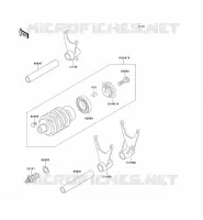 BARILLET/FOURCHETTE pour Kawasaki ZXR400 1991