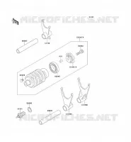 BARILLET/FOURCHETTE pour Kawasaki ZXR400 1993