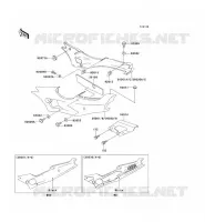 CACHE LAT&Eacute;RAL/GARDE CHAINE(2/2) pour Kawasaki ZXR400 1994