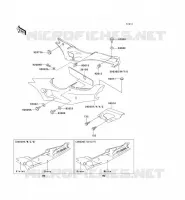 CACHE LAT&Eacute;RAL/GARDE CHAINE(2/2) pour Kawasaki ZXR400 1994