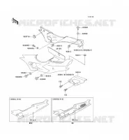CACHE LAT&Eacute;RAL/GARDE CHAINE pour Kawasaki ZXR400 1994