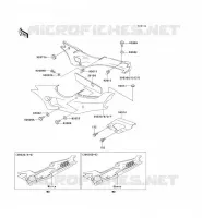 CACHE LAT&Eacute;RAL/GARDE CHAINE(2/2) pour Kawasaki ZXR400 1995