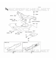 CACHE LAT&Eacute;RAL/GARDE CHAINE(2/2) pour Kawasaki ZXR400 1998