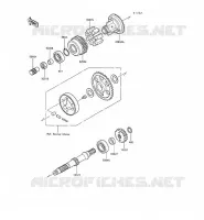 ARBRE SECONDAIRE pour Kawasaki GPX500R 1988