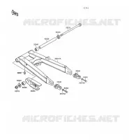BRAS OSCILLANT pour Kawasaki GPX500R 1988