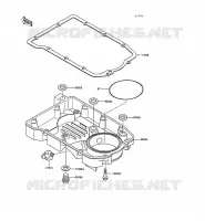 CARTER INFERIEUR pour Kawasaki GPX500R 1988