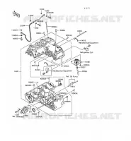 CARTER MOTEUR(S) pour Kawasaki GPX500R 1988