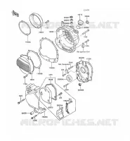 COUVERCLES MOTEUR pour Kawasaki GPX500R 1988