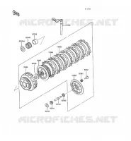 EMBRAYAGE pour Kawasaki GPX500R 1988