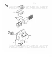 FILTRE A AIR pour Kawasaki GPX500R 1988