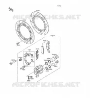 FREIN AVANT( ZX500B 000054) pour Kawasaki GPX500R 1988