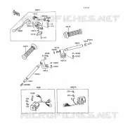GUIDON pour Kawasaki GPX500R 1988