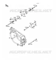 PIECE DE CADRE (COUVERTURE) pour Kawasaki GPX500R 1988