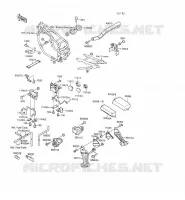 SUPPORT BATTERIE pour Kawasaki GPX500R 1988