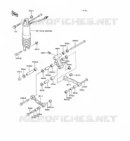 SUSPENSION pour Kawasaki GPX500R 1988